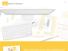 Tablet Screenshot of dawnofdesigns.com